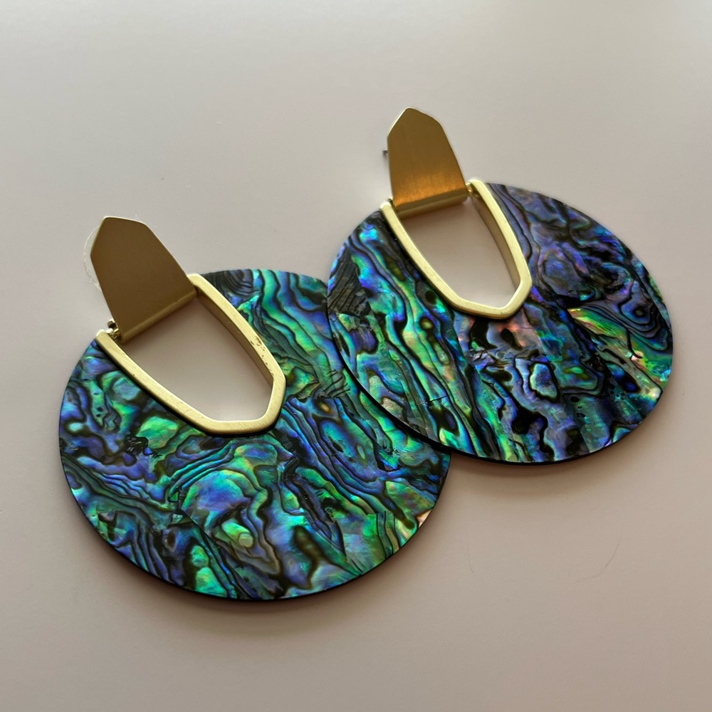 Kendra Scott Abalone Diane’s Statement Earrings